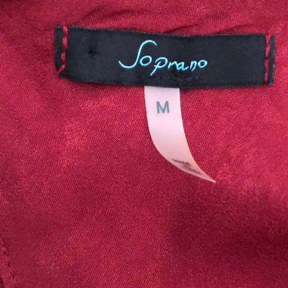 Soprano Dark Ruby High Neck Shift Dress - Picture 5 of 5